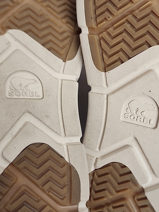 Sorel Men's Tan Suede Slip-On Loafers with Gray Collar Size10 Comfortable & cozy - Picture 6 of 8